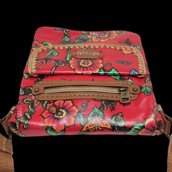 sakroots Messenger bag, Convertible, Red Floral - Picture 10 of 16